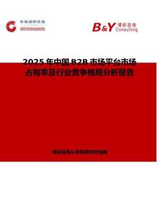 2025年中国B2B市场平台市场占有率及行业竞争格局分析报告