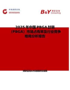 2025年中国PBGA封装（PBGA）市场占有率及行业竞争格局分析报告