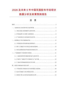 2026及未来5年中国双面胶布市场现状数据分析及前景预测报告