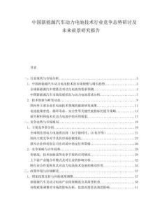 中国新能源汽车动力电池技术行业竞争态势研讨及未来前景研究报告.docx