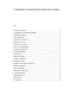 中国玻璃基半导体封装材料技术路线对比分析报告.docx