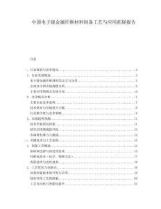 中国电子级金属纤维材料制备工艺与应用拓展报告.docx