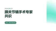 踝关节镜手术专家共识
