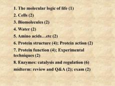 【生物课件】biomolecules (Chp