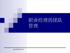 职业经理的团队管理技巧