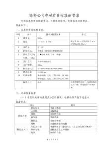 電梯質量標準要求.doc