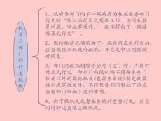 機(jī)關(guān)與部門的行文權(quán)限
