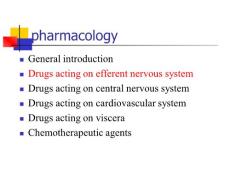03阿托品atropine——山东大学药理学英文课件03.Introduction ACh atropine