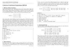 A Tutorial on Finite Element Programming in MATLAB