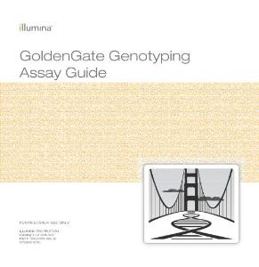 GoldenGate_Genotyping_Assay_Guide_15004065_B