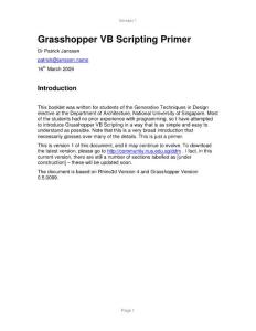 Grasshopper--VB編程建模1