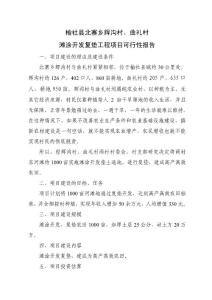 灘涂開發可行性報告