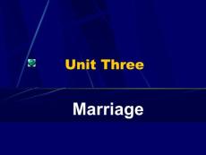 unit 3 of book 2 Marriage