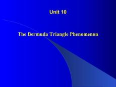Unit 10 The Bermuda Triangle Phenomenon