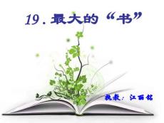 最大的书教学PPT课件人教版语文二年级下册第19课