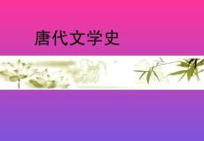 唐代文學(xué)史【共享精品-ppt】