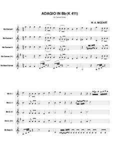 单簧管五重奏作品411——莫扎特