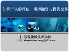 任敏---企业知识产权资产的价值评估、质押与交易