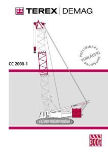 德马格 demag 300t 履带吊车 起重机 CC2000-1