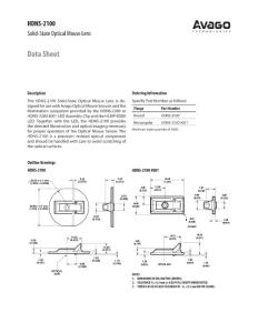 AVAGO ADNS-2100 USB 鼠标透镜资料