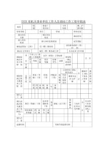 xxx省機(jī)關(guān)事業(yè)單位工作人員調(diào)動(dòng)工作工資審批表