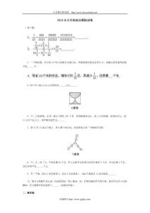 2010年小升初模拟试卷及答案