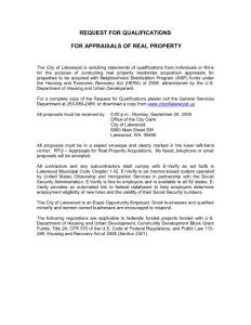 REQUEST FOR QUALIFICATIONS