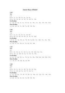 英语泛读教程 Extensive Reading 1教材课后题答案 刘乃银主编