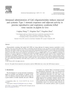 Intranasal administration of CpG oligonucleotides induces mucosal