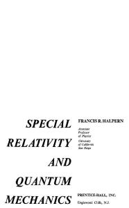 Special Relativity and Quantum Mechanics