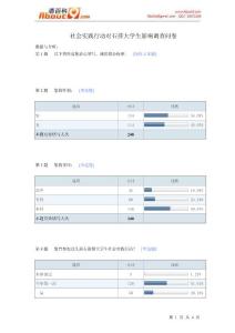 社會實踐行動對石排大學生影響調查問卷