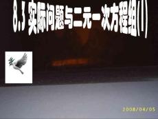 數(shù)學(xué)七年級下人教新課標(biāo)8.3實際問題與二元一次方程組(1)-課件