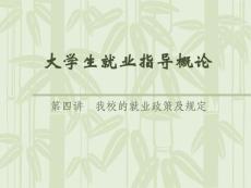 大学生就业指导概论—第四讲
