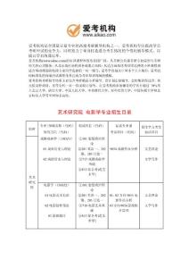 2014中国传媒大学电影学考研 招生人数 参考书 报录比 复试分数线 考研真题 考研经验 招生简章