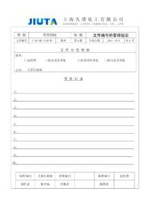 文件編號(hào)管理規(guī)定