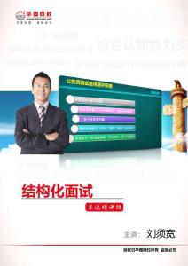 2012公務(wù)員考試結(jié)構(gòu)化面試劉須寬系統(tǒng)精講班13-24