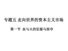　專題五 走向世界的資本主義市場