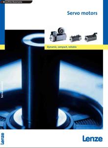 伦茨伺服电机选型手册Servo_motors_Lenze