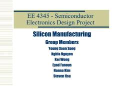 Silicon Manufacturing