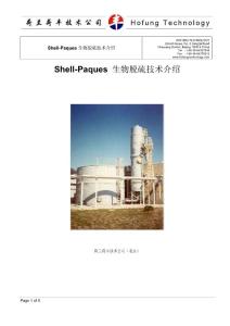 Shell-Paques生物脱硫技术介绍