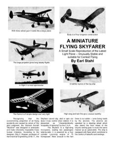 【輕木航模飛機圖紙】Skyfarer