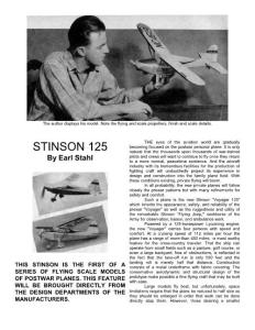 【輕木航模飛機圖紙】Stinson125