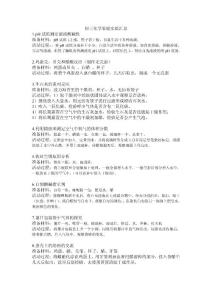 初三化学家庭实验汇总