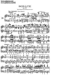 《降E大调第二十六钢琴奏鸣曲“告别”》 Beethoven_-_Piano_Sonata_in__Es-dur_Op._81a_Les_Adieux