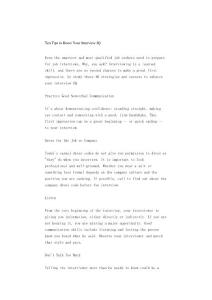 提高面試智商十法（中英對照）