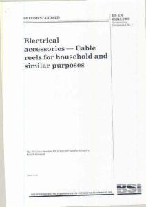 BSEN61242 1998 Cable reels for household and simil