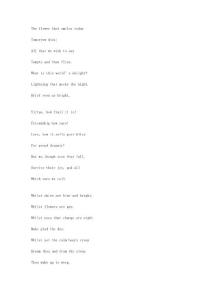 ENGLISH poems附注解