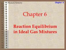 chapter06Reaction Equilibrium in Ideal Gas Mixtures