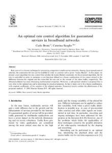 An optimal rate control algorithm for guaranteed services in broadband networks