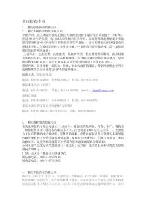 重慶制藥公司名單